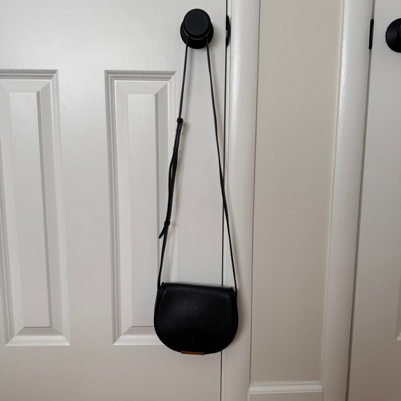 CUYANA Mini Saddle Bag Black Crossbody Leather - Picture 11 of 12